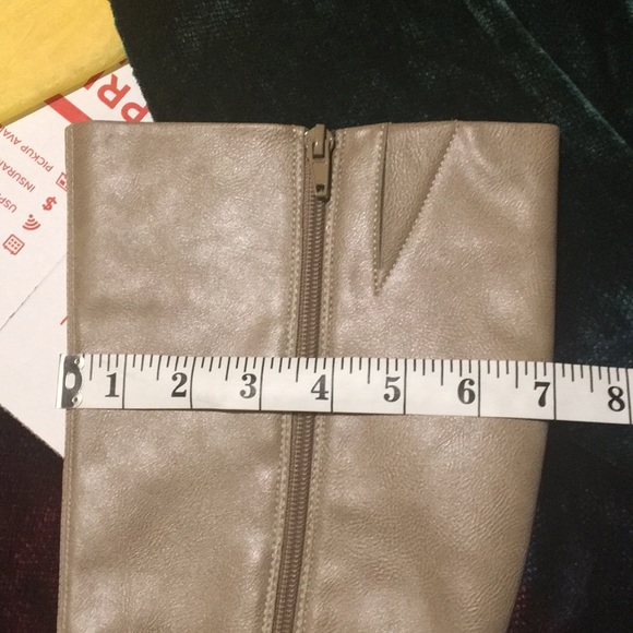 Pesaro Taupe vegan 3.75” heeled lined boots 8.5 - Picture 12 of 12